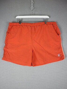 Chaps Ralph Lauren Nylon Shorts Orange Lined Mens Large